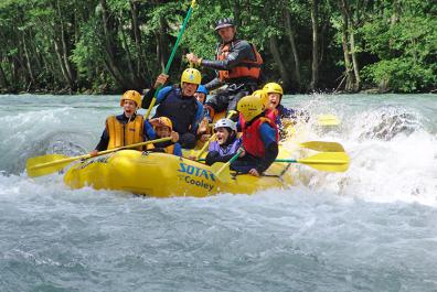 Rafting tour on the Eisack