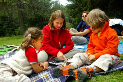 Guided hikes with children
