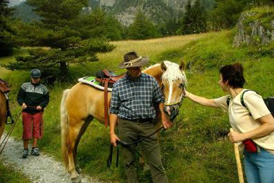 Guided trail rides with host, Rudolf