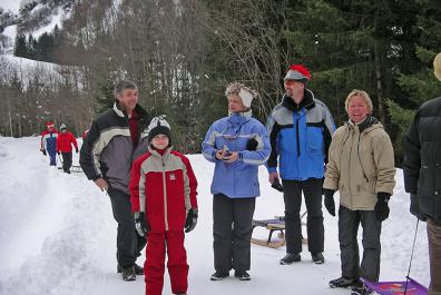 Escursione guidata degli ospiti in inverno