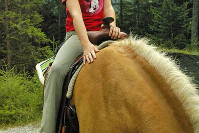 Learning to ride at the Bacherhof