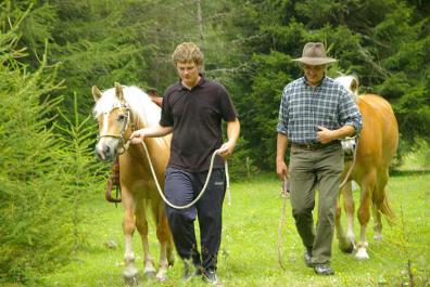 Uscita a cavallo guidata con l’albergatore Rudolf