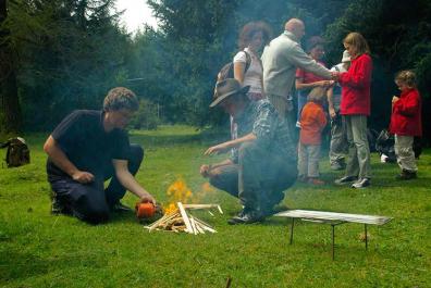 Guided all-day trail rides including campfire