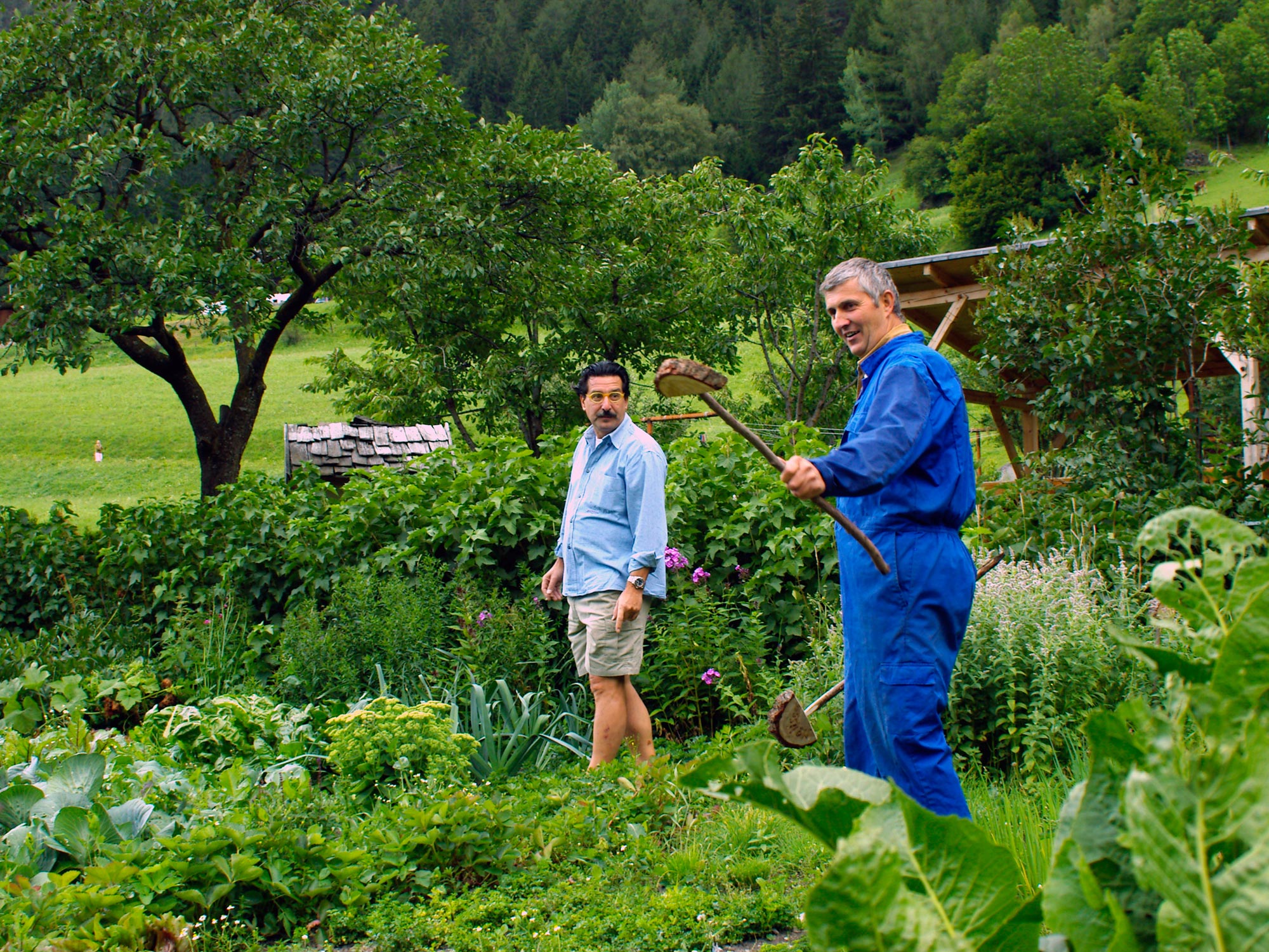 Farmhouse garden at the Bacherhof