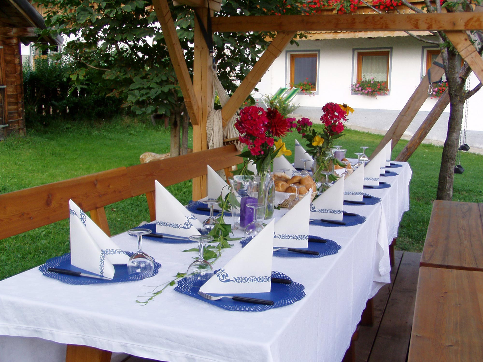 Sitting area in the garden