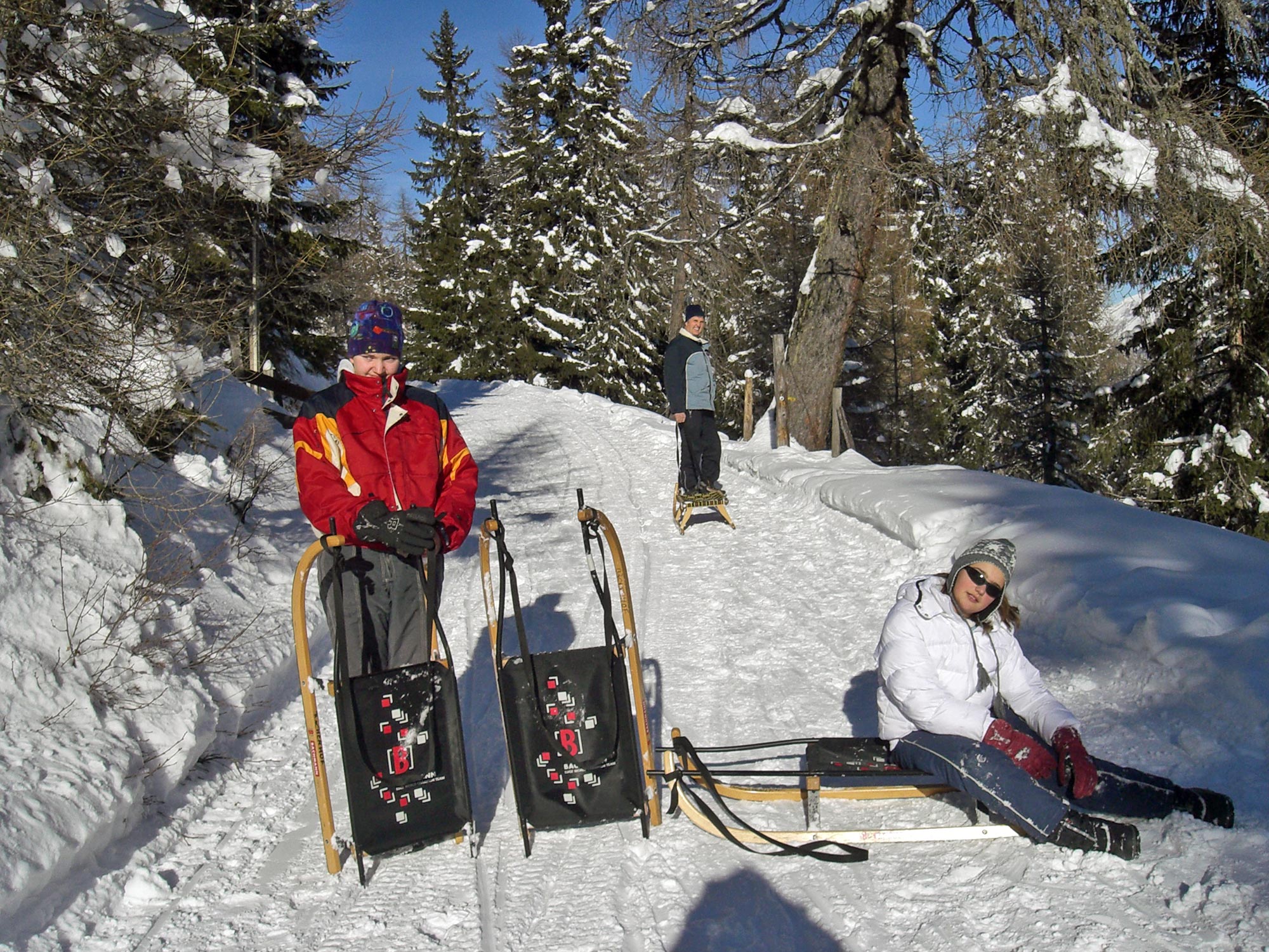 The joys of sledding at the Bacherhof