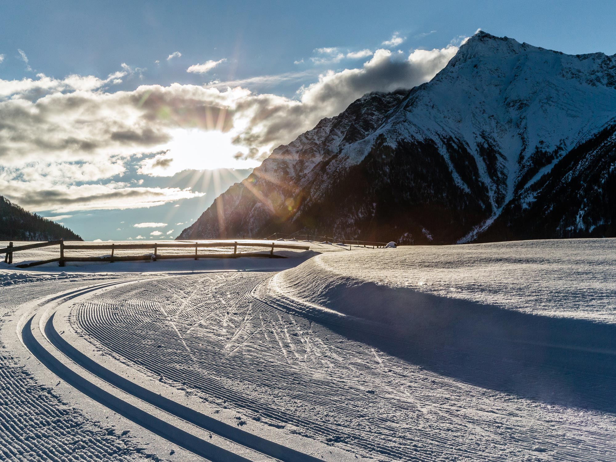 Cross-country skiing in Pfitschertal