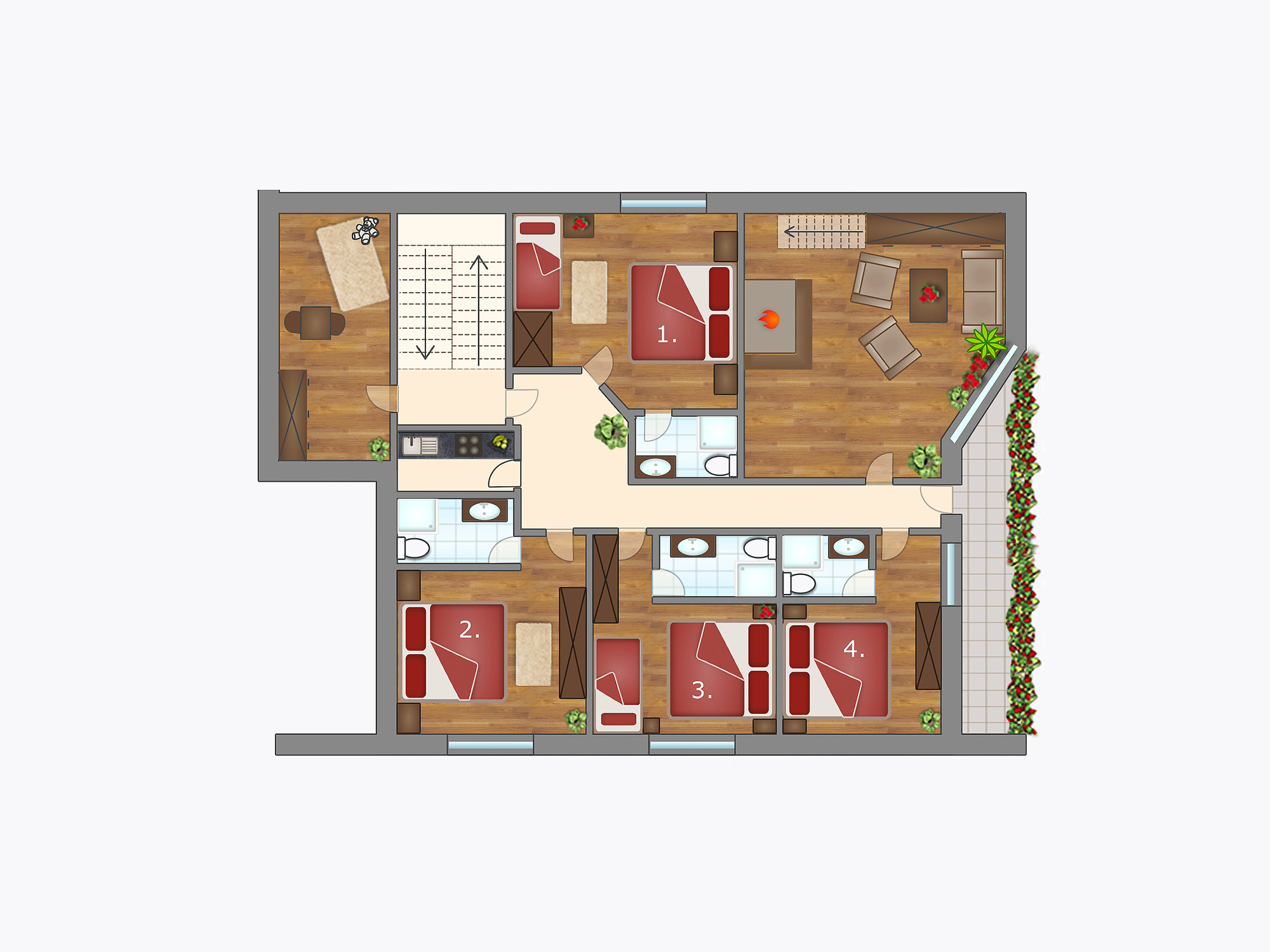 Location of our rooms