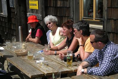 Refreshment stops at the Gattererhütte - Fane Alm